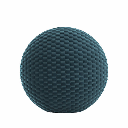 Circular Throw Pillow in Check Mate - Twilight