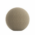 Circular Throw Pillow in Check Mate - Cream