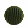 Circular Throw Pillow in Check Mate - Loden