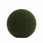 Circular Throw Pillow in Check Mate - Loden