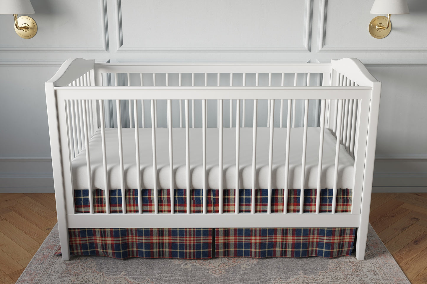 Tailored Bedskirt in Tartan - Flannel