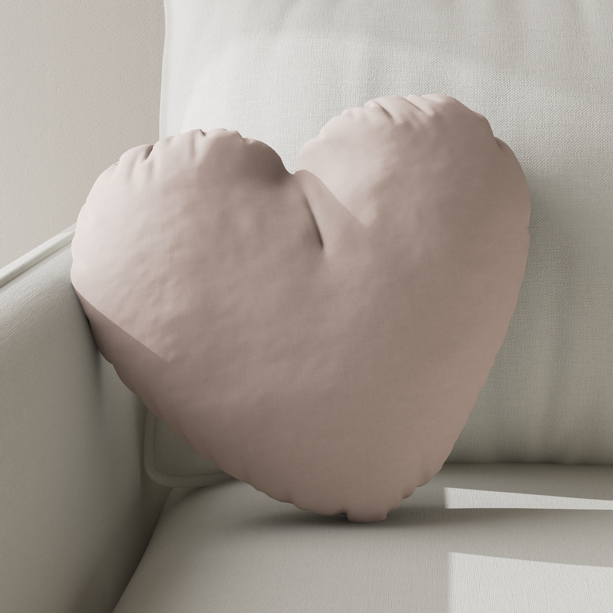 Heart Pillow in Classic Linen Petal