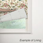 Flat Roman Shade in Fleur De Leaf - Blossom