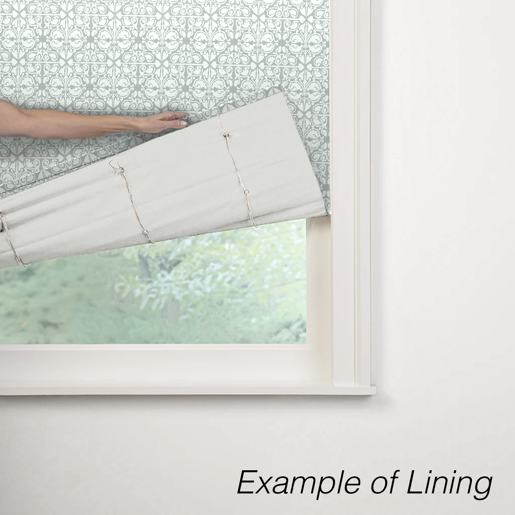 Flat Roman Shade in Palazzo - Gray