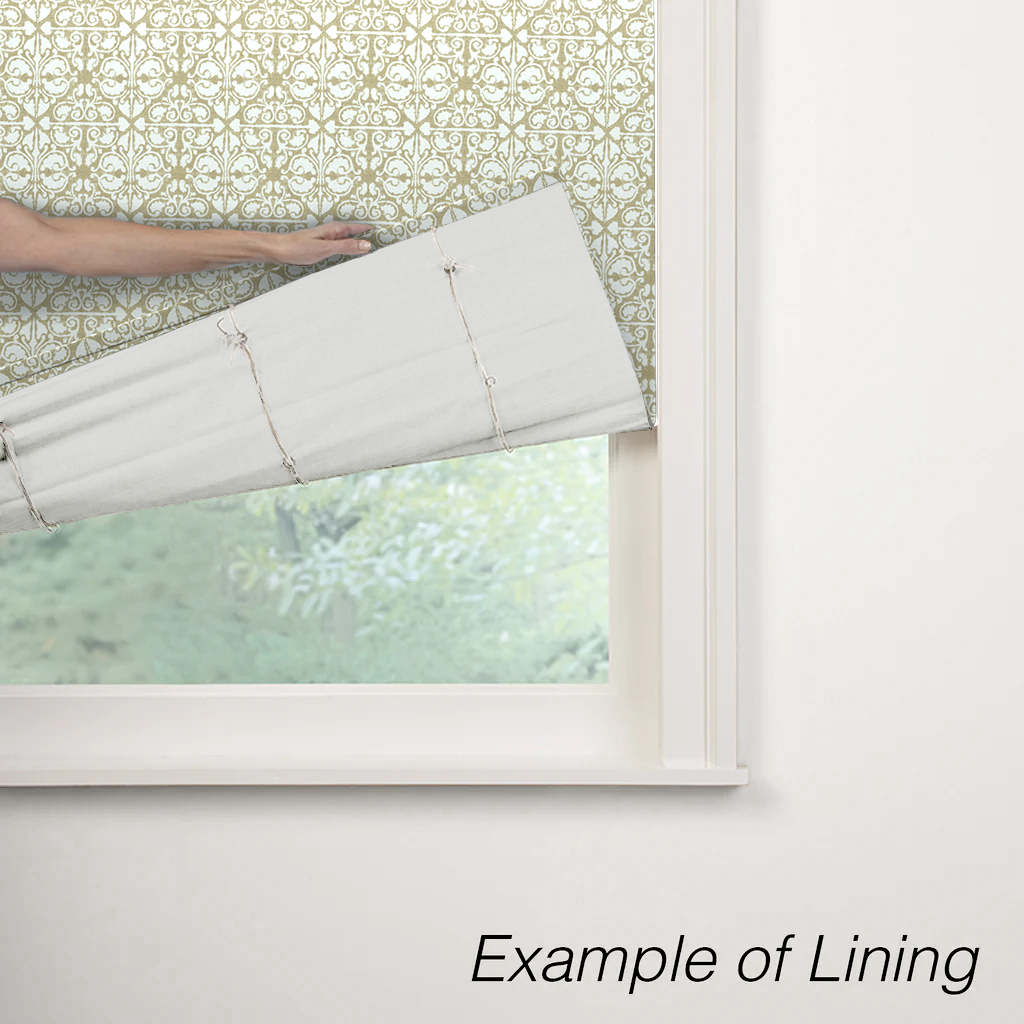 Flat Roman Shade in Palazzo - Linen