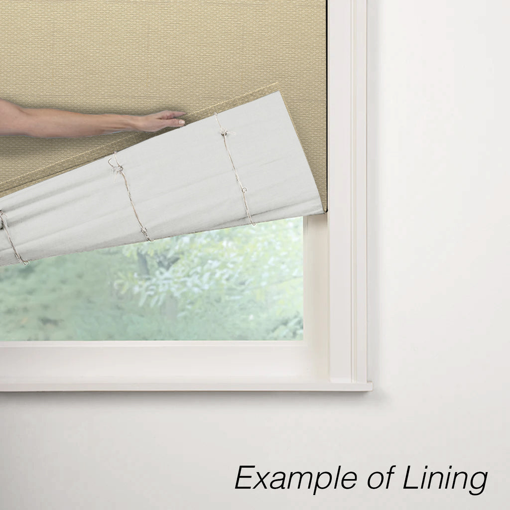 Flat Roman Shade in Ditsy - Latte