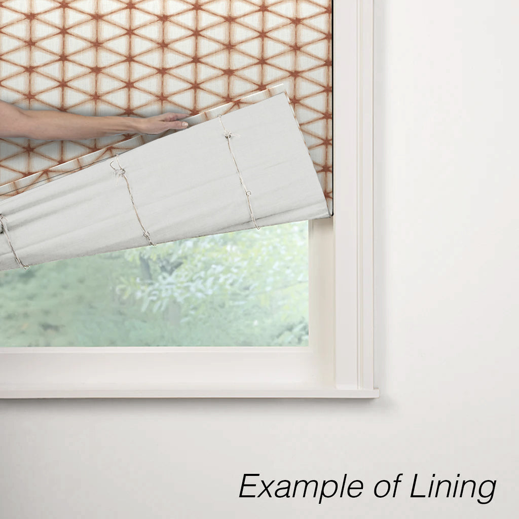 Flat Roman Shade in Point Taken - Coral