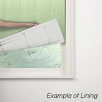 Flat Roman Shade in Candy Shop Stripes - Lime