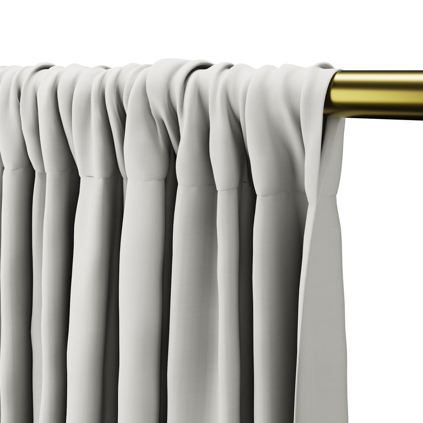 Dual Rod Pocket Curtains in Classic Linen - Cloud