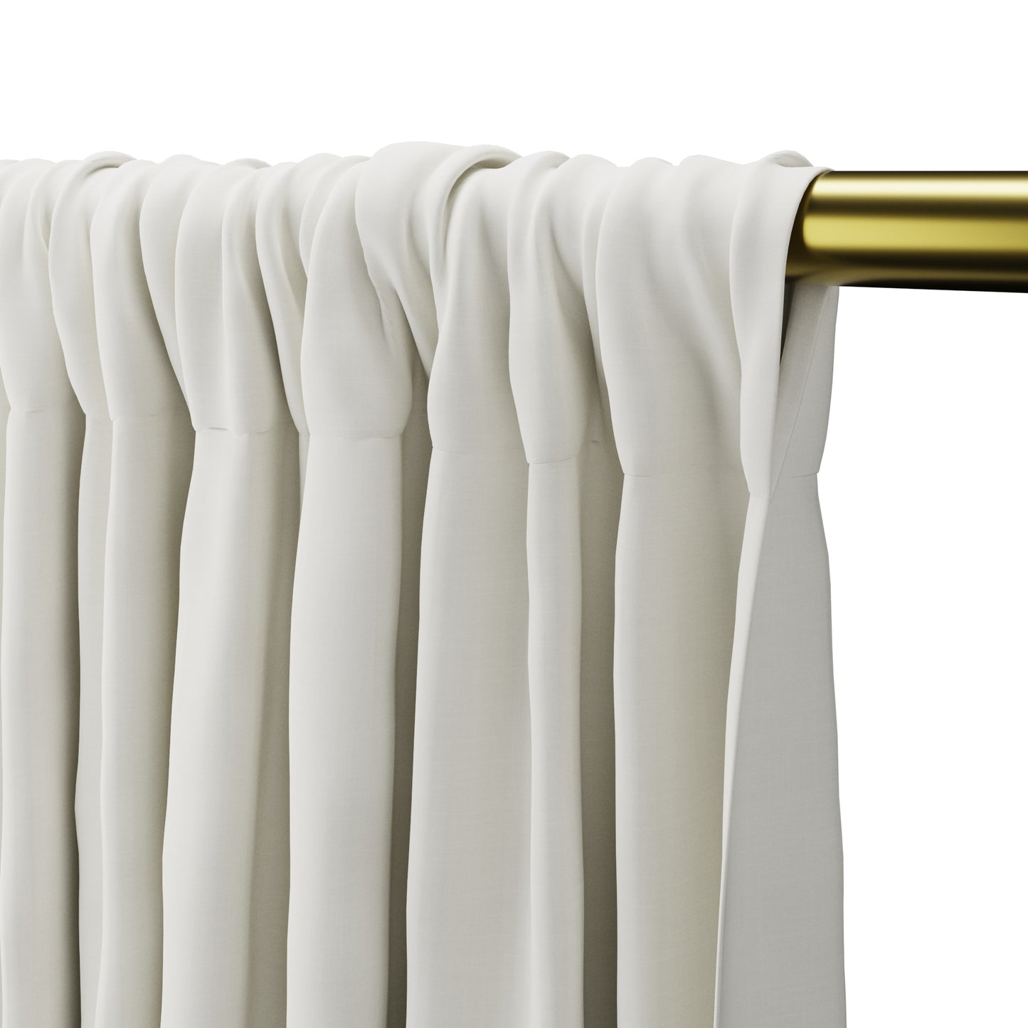 Dual Rod Pocket Curtains in Classic Linen - Heathered Dove