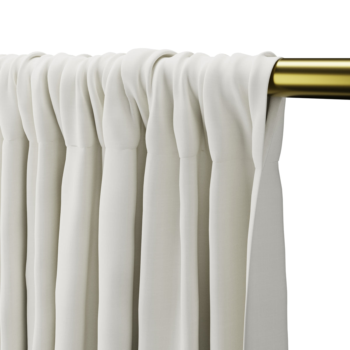 Dual Rod Pocket Curtains in Classic Linen - Heathered Dove