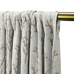 Dual Rod Pocket Curtains in Cottage Flowers - Vanilla