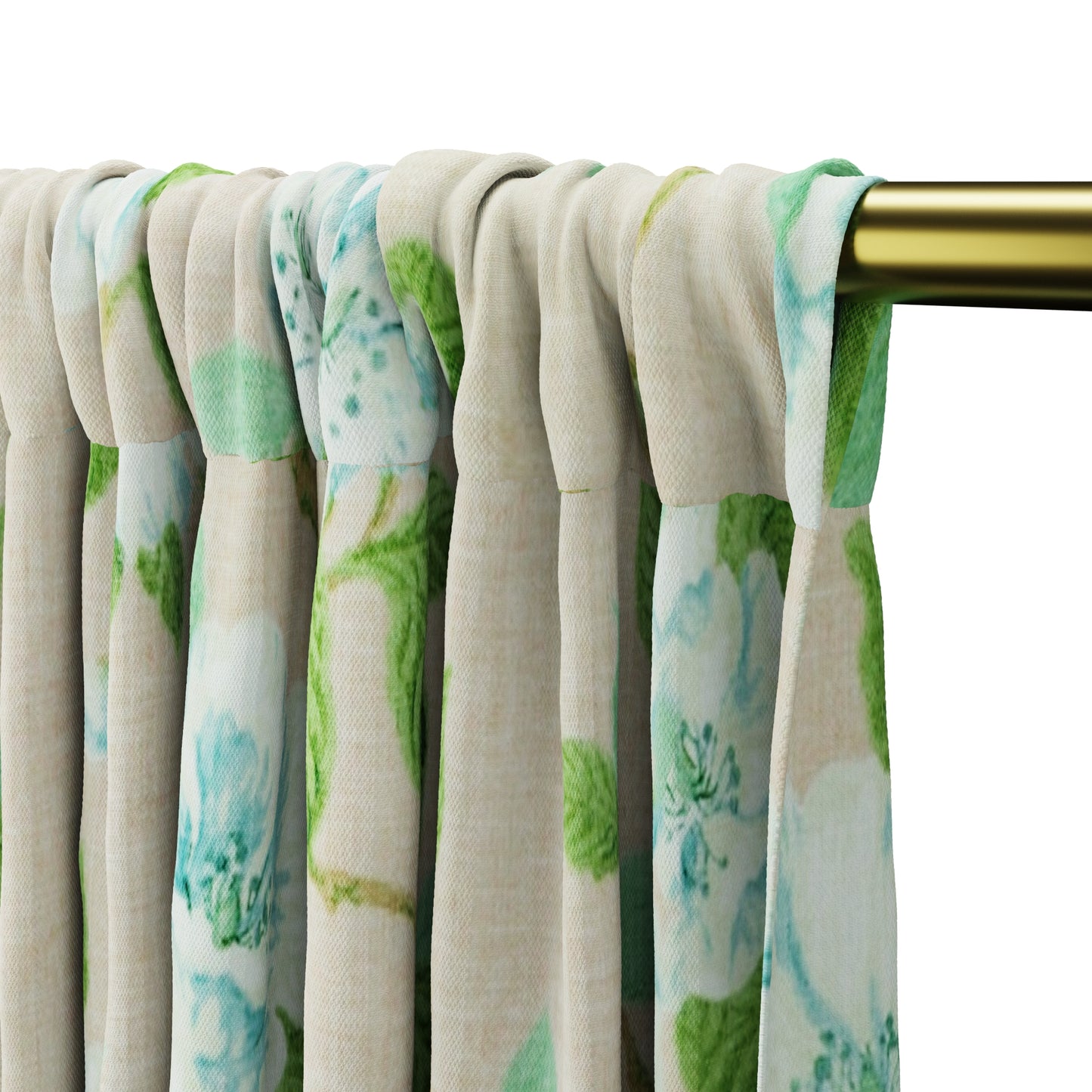 Dual Rod Pocket Curtains in Grandma's Floral - Pink