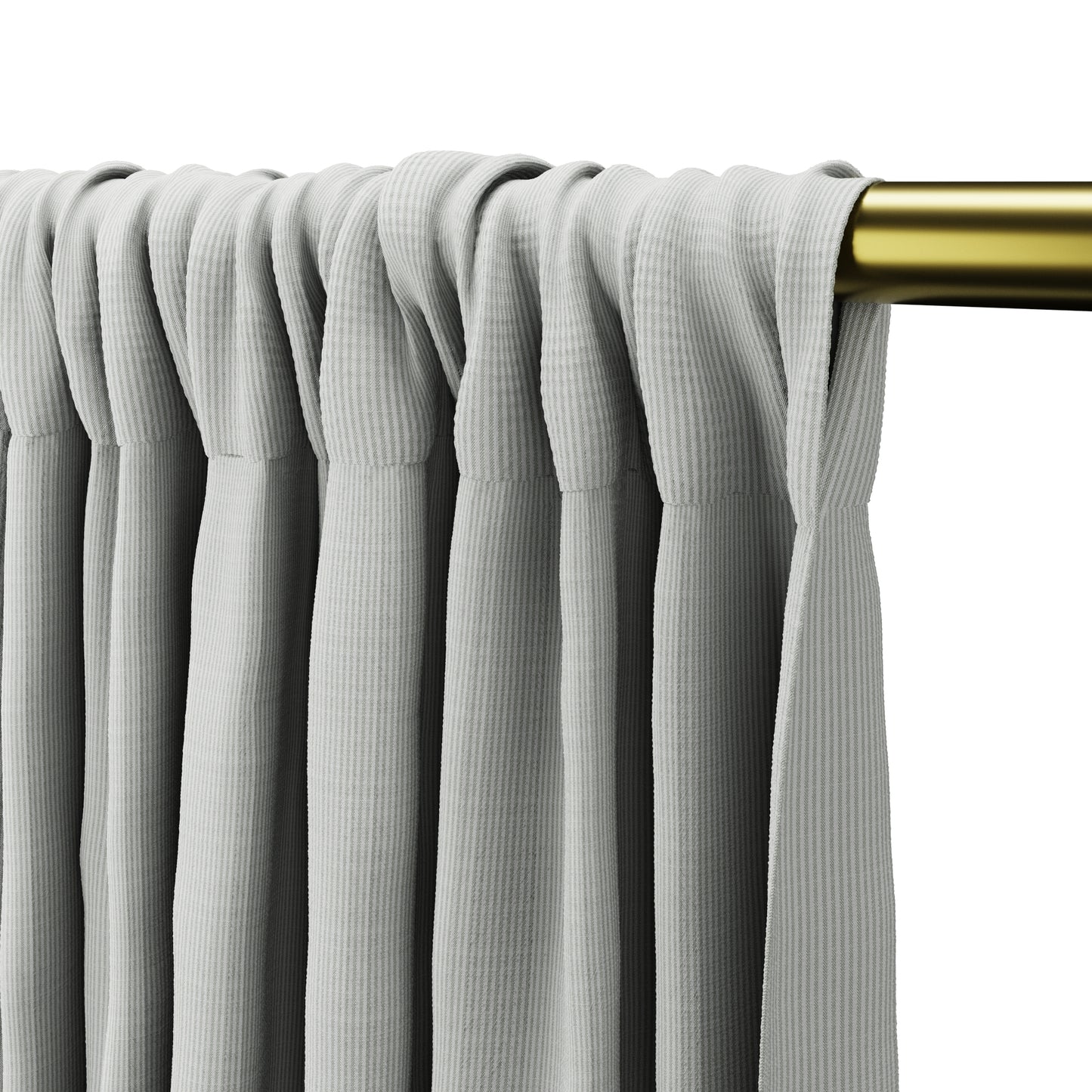 Dual Rod Pocket Curtains in Baldwin - Fog
