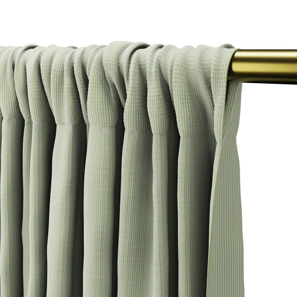 Dual Rod Pocket Curtains in Baldwin - Grass