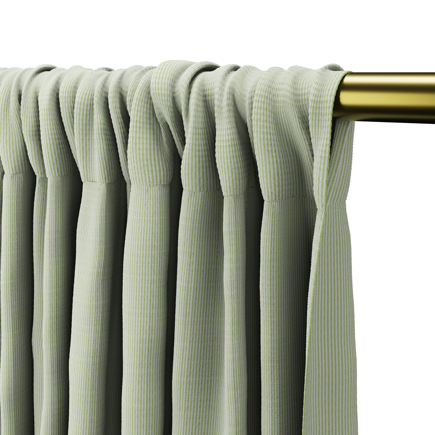 Dual Rod Pocket Curtains in Baldwin - Grass