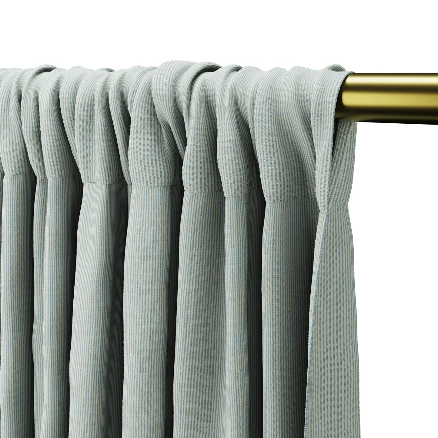 Dual Rod Pocket Curtains in Baldwin - Liberty Blue