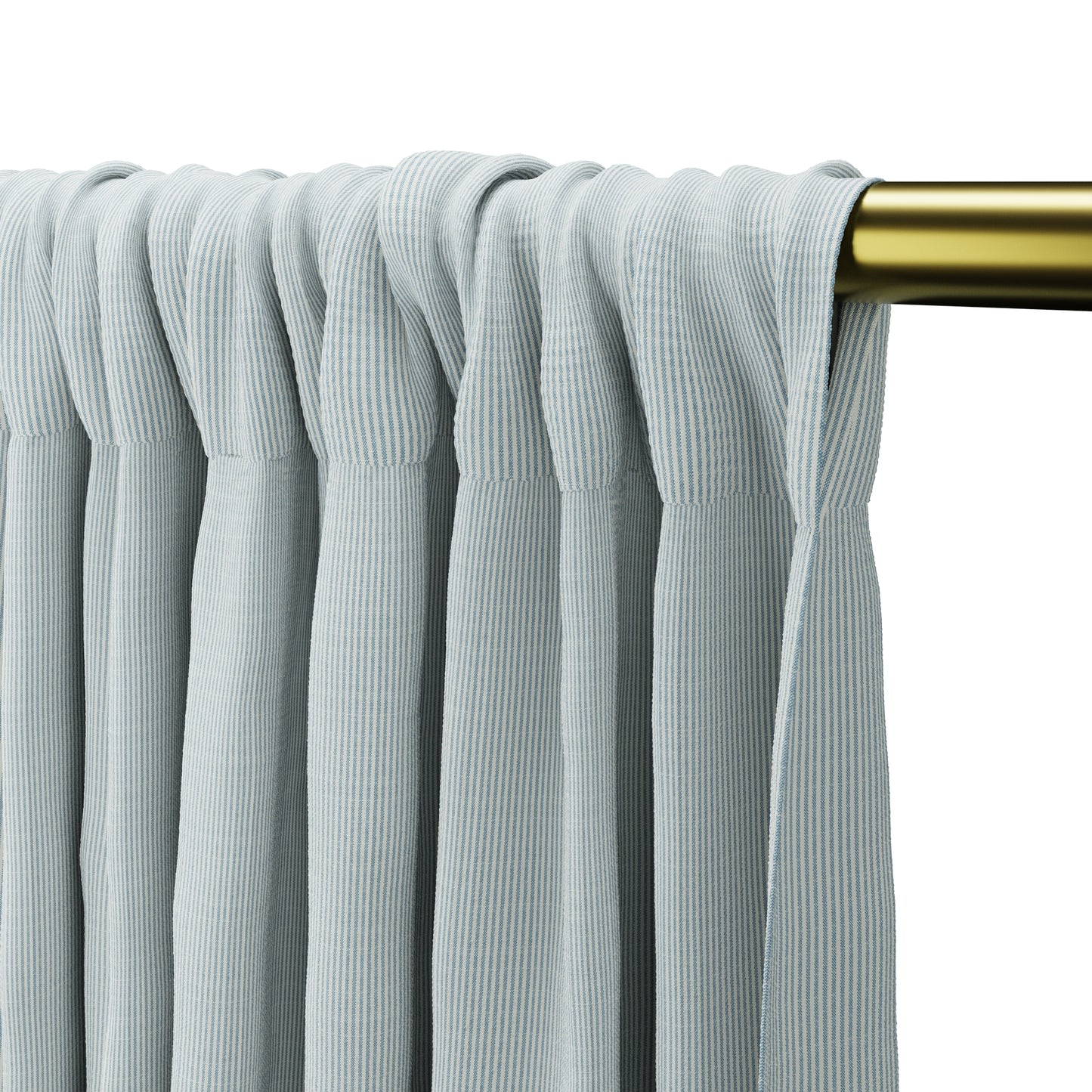 Dual Rod Pocket Curtains in Baldwin - Baby Blue