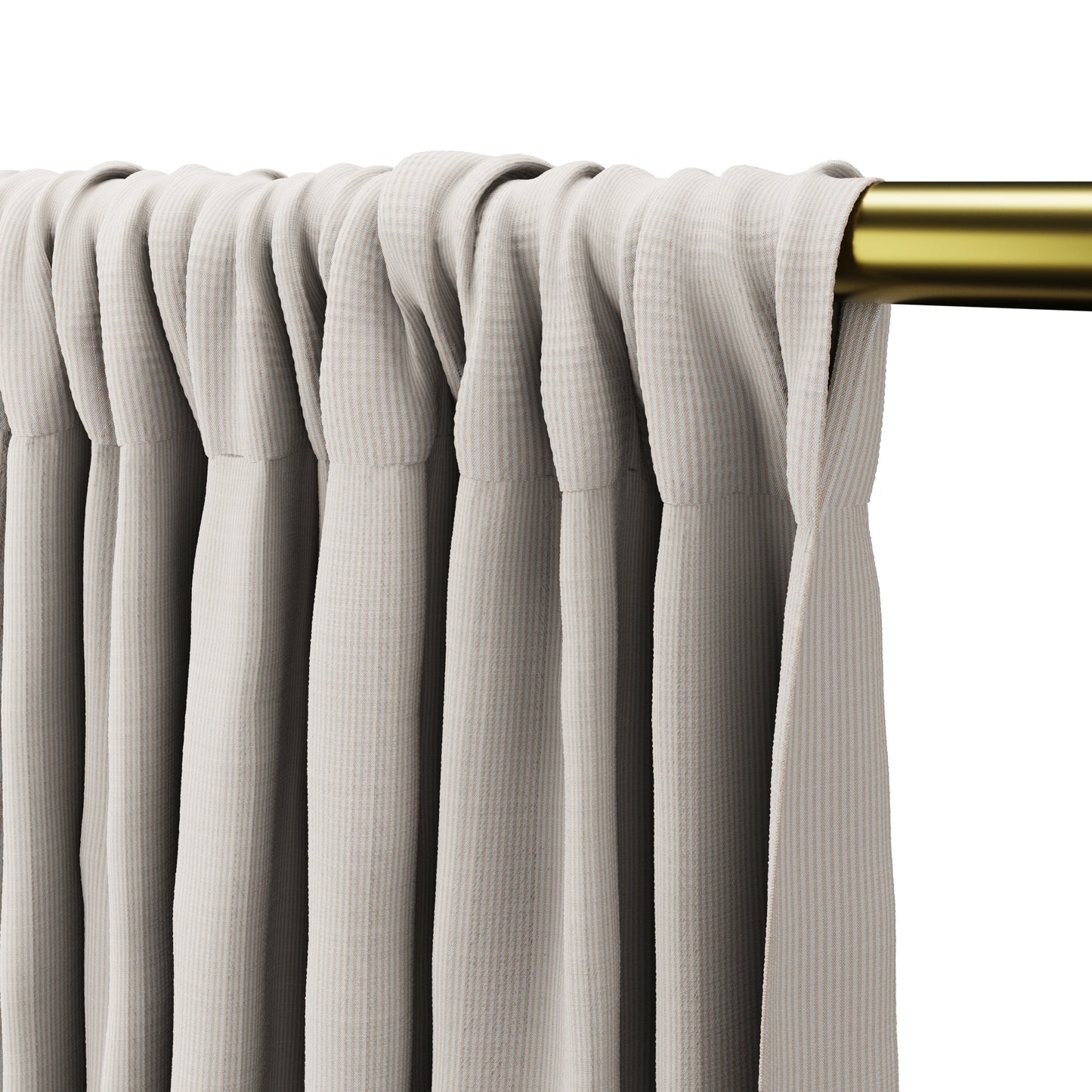 Dual Rod Pocket Curtains in Baldwin - Ballet Slipper