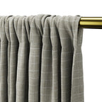 Dual Rod Pocket Curtains in 100% Linen - Hazelnut