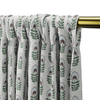 Dual Rod Pocket Curtains in Mini Florals - Sky Garden