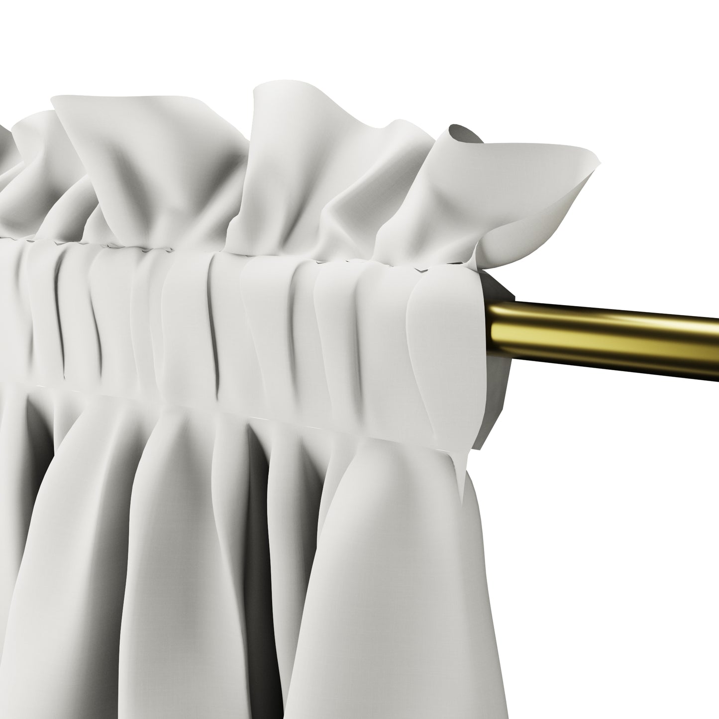 Dual Rod Pocket Curtains in Classic Linen - Cloud
