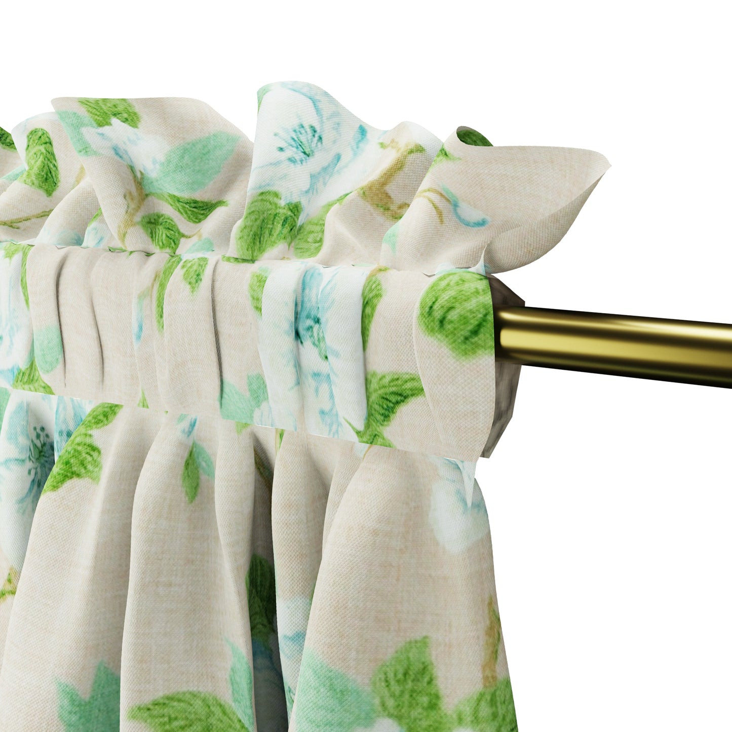 Dual Rod Pocket Curtains in Grandma's Floral - Pink