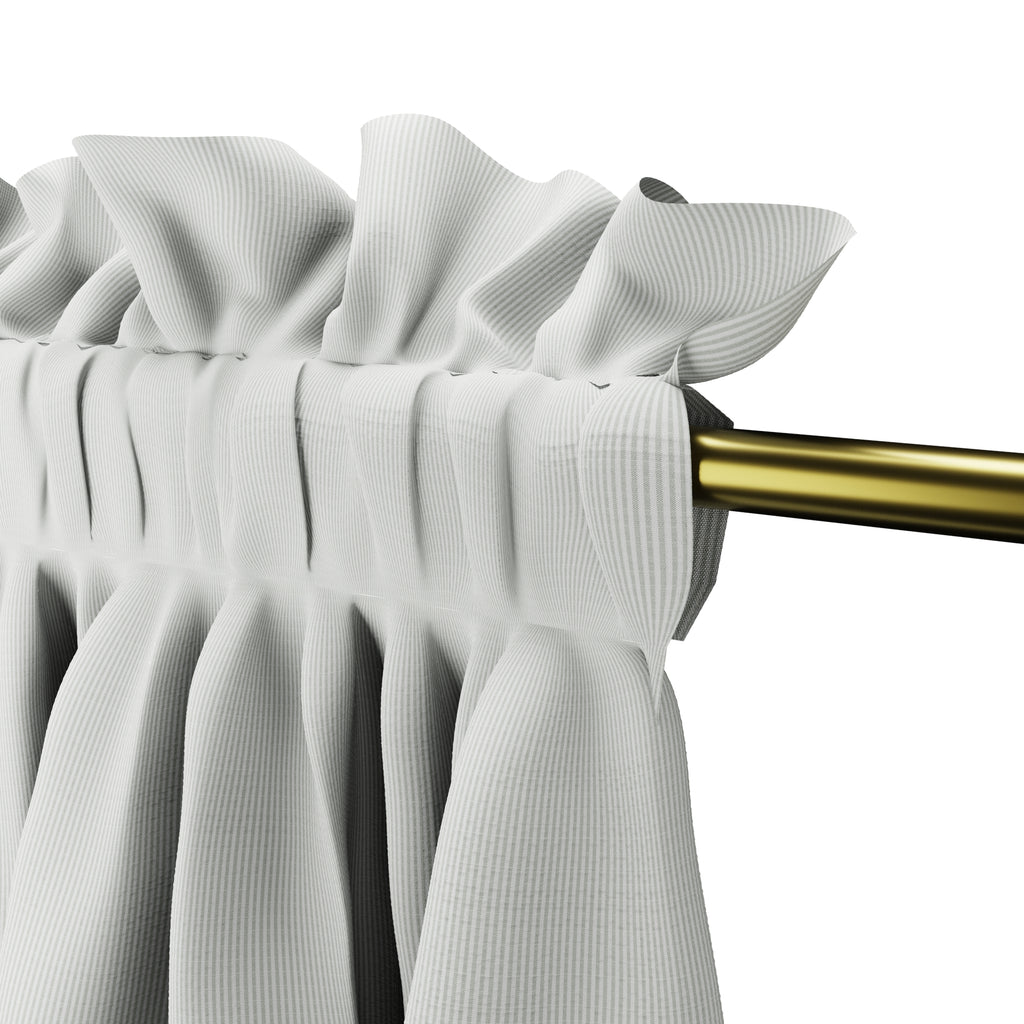 Dual Rod Pocket Curtains in Baldwin - Fog