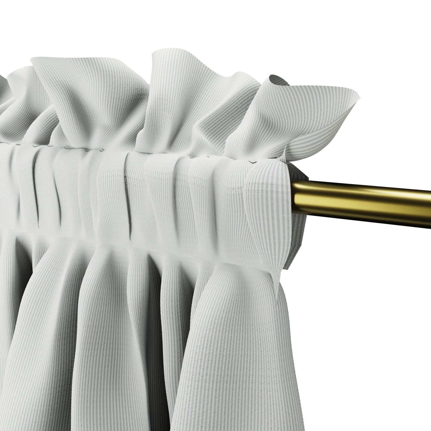 Dual Rod Pocket Curtains in Baldwin - Fog