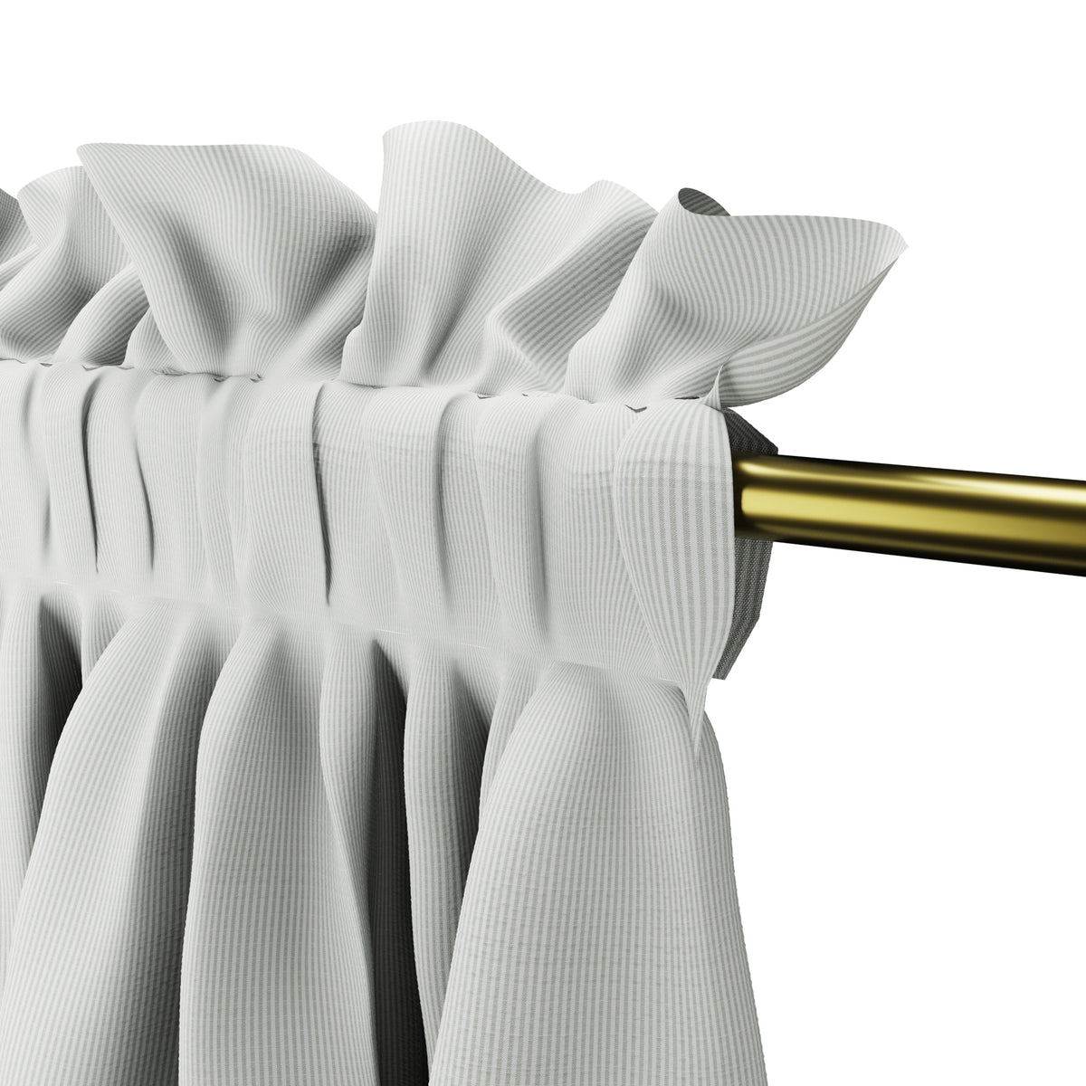 Dual Rod Pocket Curtains in Baldwin - Fog