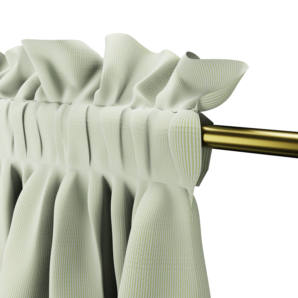 Dual Rod Pocket Curtains in Baldwin - Grass