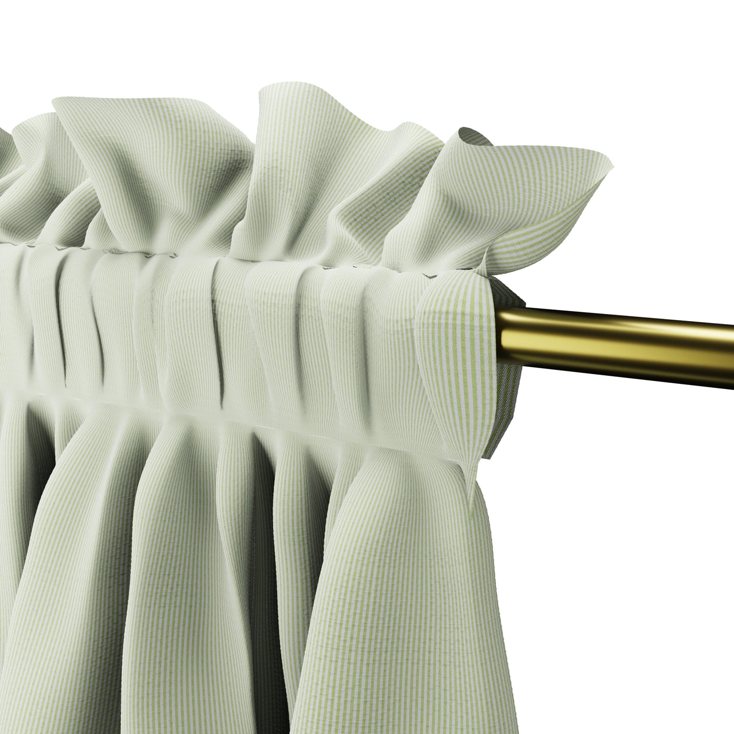 Dual Rod Pocket Curtains in Baldwin - Grass