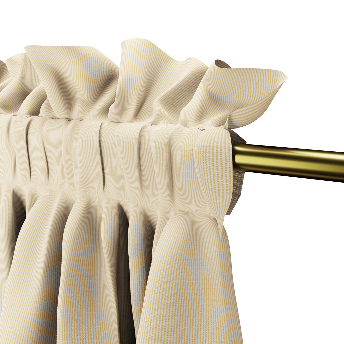 Dual Rod Pocket Curtains in Baldwin - Goldenrod
