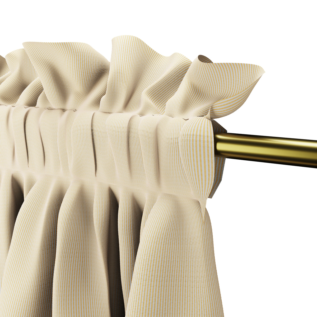 Dual Rod Pocket Curtains in Baldwin - Goldenrod