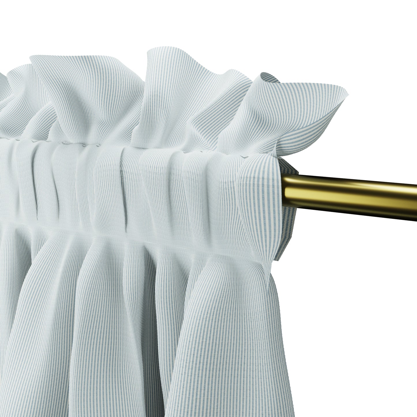 Dual Rod Pocket Curtains in Baldwin - Baby Blue