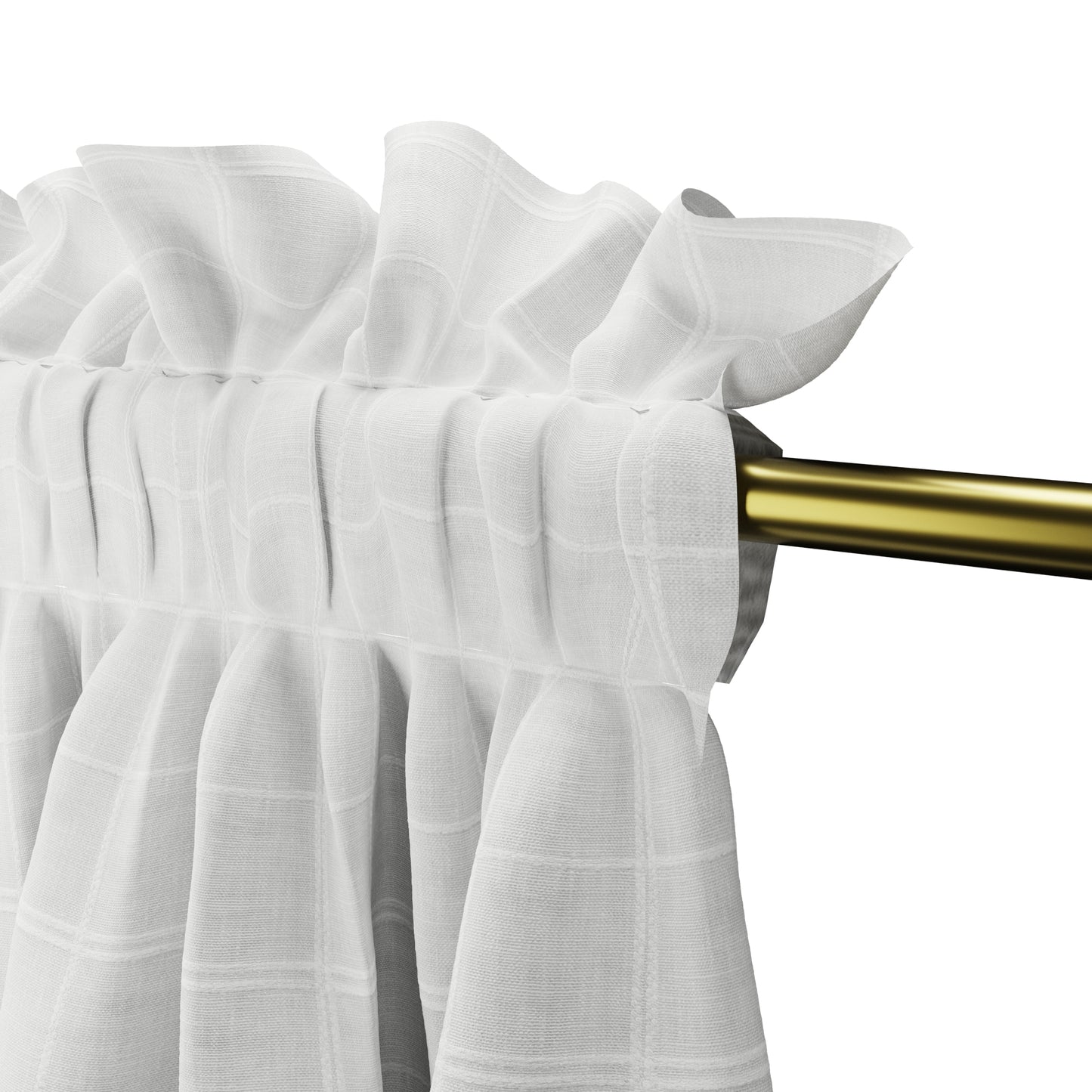 Dual Rod Pocket Curtains in Moray - Pearl