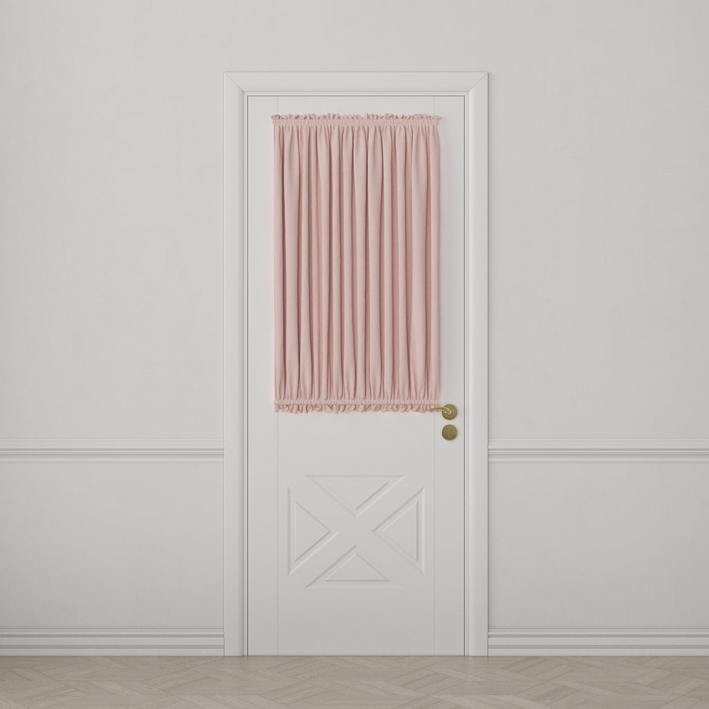 Dual Rod Pocket Curtains in Classic Linen - Blush