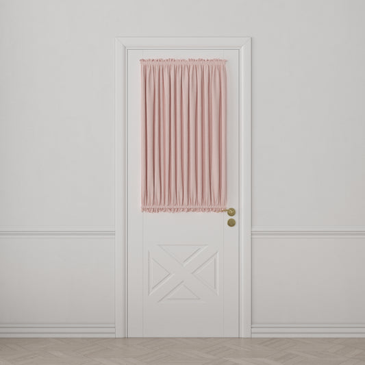 Dual Rod Pocket Curtains in Classic Linen - Blush