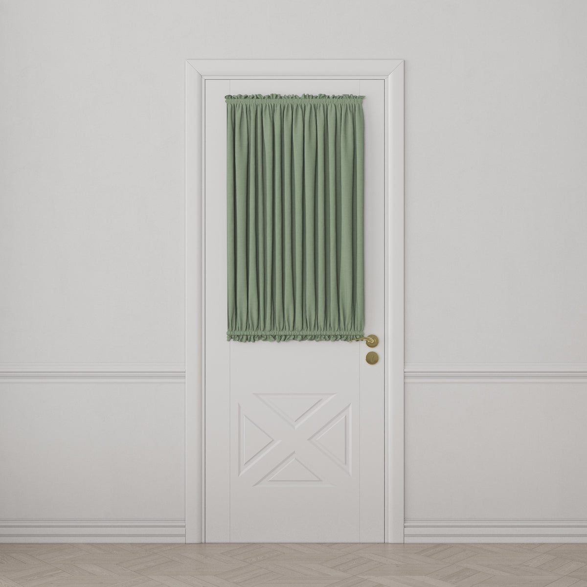 Dual Rod Pocket Curtains in Classic Linen - Olive