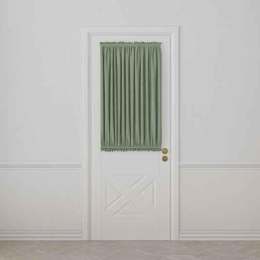 Dual Rod Pocket Curtains in Classic Linen - Olive
