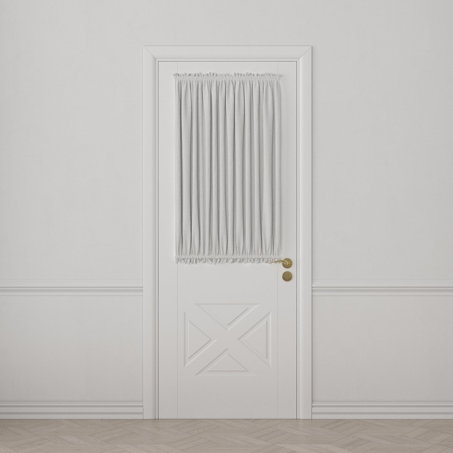 Dual Rod Pocket Curtains in Classic Linen - White