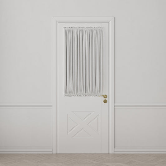 Dual Rod Pocket Curtains in Classic Linen - White