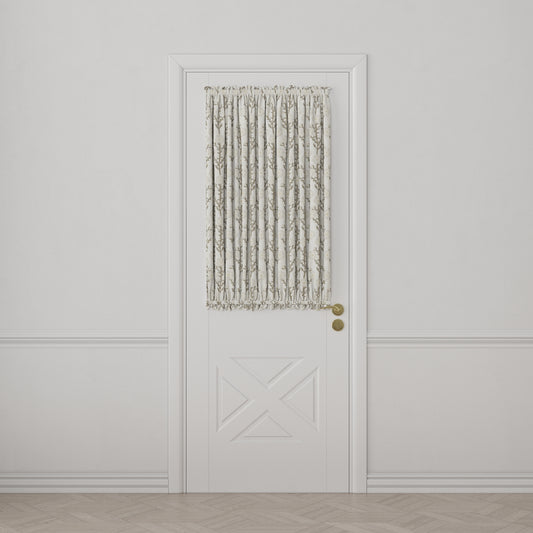 Dual Rod Pocket Curtains in Cottage Flowers - Vanilla