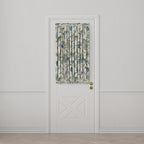Dual Rod Pocket Curtains in Fleur de Leaf - True Blue