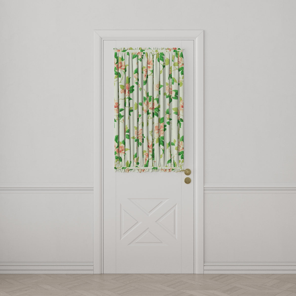 Dual Rod Pocket Curtains in Grandma's Floral - Coral
