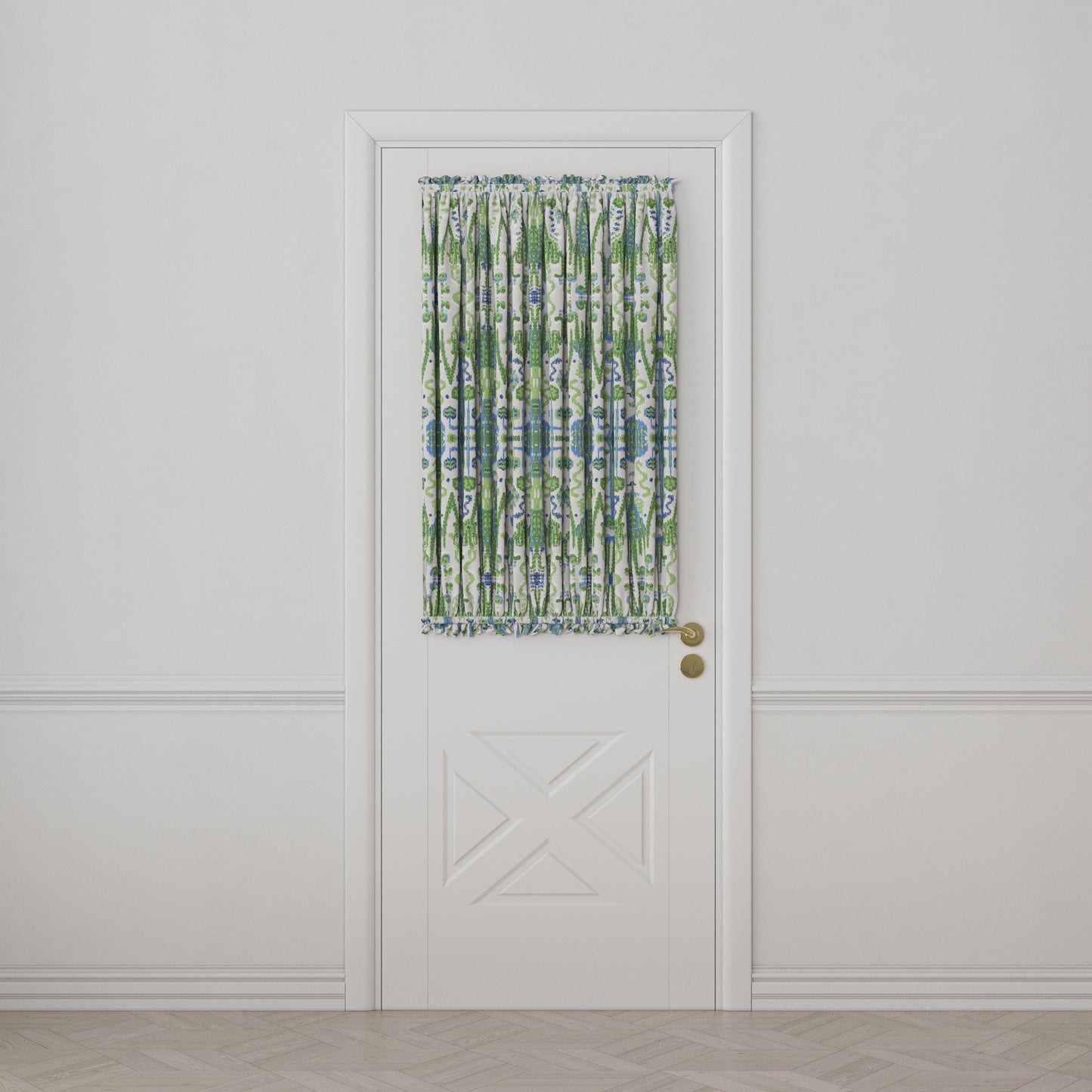Dual Rod Pocket Curtains in Ikat Believe It - Kelly