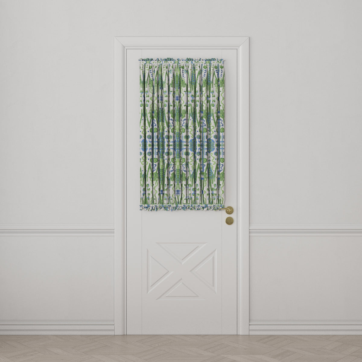 Dual Rod Pocket Curtains in Ikat Believe It - Kelly
