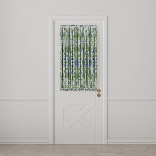 Dual Rod Pocket Curtains in Ikat Believe It - Kelly