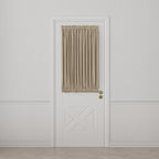 Dual Rod Pocket Curtains in Little White Line - Cognac