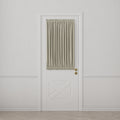 Dual Rod Pocket Curtains in Little White Line - Seaglass
